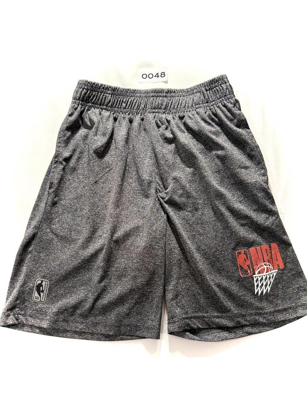 BOYS NBA Gray Basketball Athletic Shorts Sportswear Streetwear SKU 0048